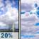 Thursday: Slight Chance Showers And Thunderstorms then Partly Sunny