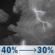 Tonight: A chance of showers and thunderstorms before midnight, then a chance of showers and thunderstorms between 1am and 4am. Some of the storms could be severe. Mostly cloudy, with a low around 70. West wind around 6 mph. Chance of precipitation is 40%. New rainfall amounts between a quarter and half of an inch possible. Tonight: Chance Showers And Thunderstorms