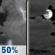 Tonight: A chance of showers and thunderstorms before 9pm. Mostly cloudy, with a low around 64. North wind 0 to 3 mph. Chance of precipitation is 50%. New rainfall amounts between a tenth and quarter of an inch possible. Tonight: Chance Showers And Thunderstorms then Mostly Cloudy