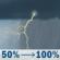 Today: A chance of showers and thunderstorms before 11am, then showers and thunderstorms likely between 11am and 3pm, then showers and thunderstorms. Mostly cloudy, with a high near 83. West wind around 12 mph, with gusts as high as 24 mph. Chance of precipitation is 100%. New rainfall amounts between a quarter and half of an inch possible. Today: Chance Showers And Thunderstorms then Showers And Thunderstorms Likely